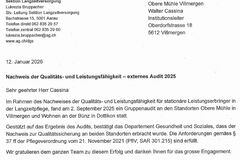 Qualität offiziell bestätigt: Erfolgreiches Audit für beide Standorte